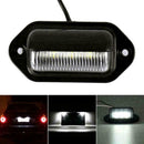 1pc Waterproof 6 LED 12V License Plate Light Car Boat Trailer Step Truck La C0I7