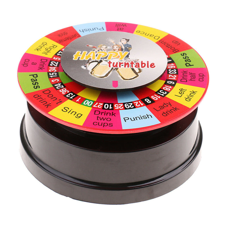 Electric Turntable Drinking Roulette Wheel, Indoor Party Entertainment Game