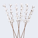 6 Pack 27 Inch Cotton Stems Farmhouse Decor Rustic Style Vase Filler Floral Z4V4