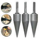 Metal Made Drill Bits Head Firewood Tools 42mm Wood Cone Log Round Handle