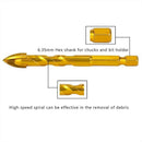 Drill Bit Set For Tile,Concrete,Brick,Glass,Plastic And Wood,5 Pcs(5Mm.6Mm. Z3R8