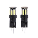 1 Pair T10 7020 10SMD Car LED Wedge Light License Plate Lamp (Black Board)
