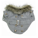 Dog Puppy Pet Warm Coat Thick Winter Puffer Jacket Clothes Apparel Gray M