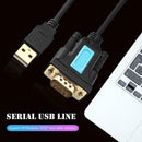 USB to RS232 COM Serial Port Cable Laptop 9 Pin Adapter for Win 10/8/7/XP
