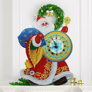 DIY Full Drill Diamond Painting Santa Claus Clock Home Hanging Ornament