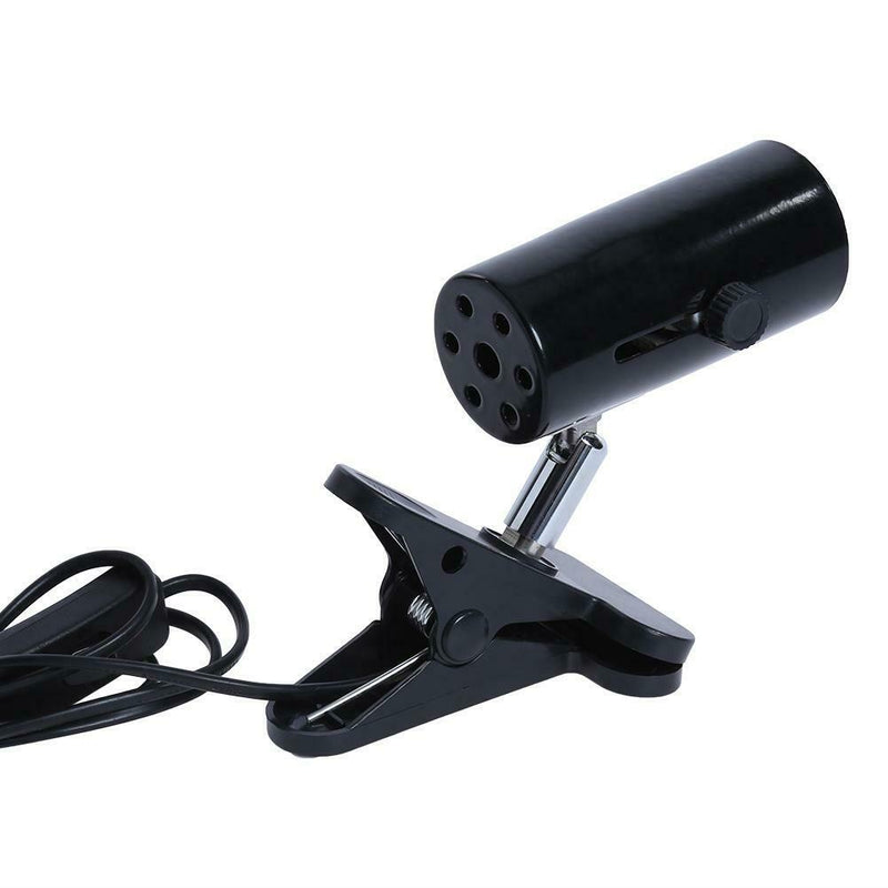 300W Metal Ceramic Heat UV UVB Lamp Light Holder Clamp Brooder Reptile US