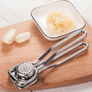 Stainless Steel Metal Garlic Press Hand Presser Crusher Ginger Squeezer Masher