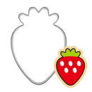 strawberry shaped stainless steel cutter biscuit cookie mold baking decor toolES