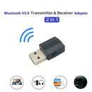 Bluetooth 5.0 Wireless Receiver Audio Adapter Transmitter 3.5mm Music AUX Car JR