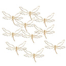 10 Pieces Alloy Butterfly Dragonfly Brooches Pins DIY Wedding Decor Used for