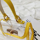 Korean Children'S Bag Spring And Summer New Shoulder Bag Hit Color Transpar