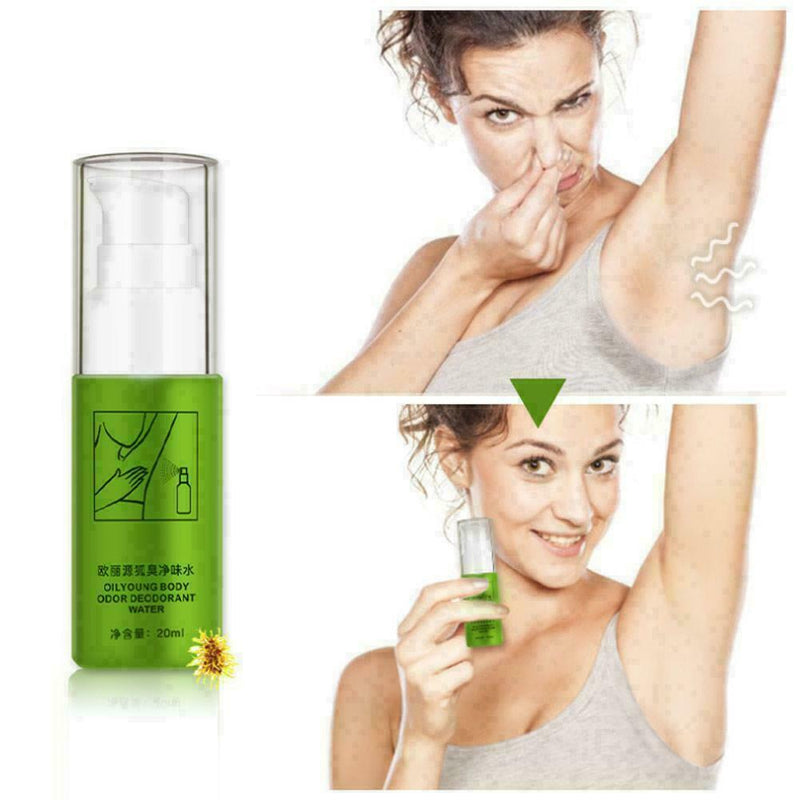 Body Odor Deodorant Water Antiperspirant Spray Underarm Sweat Deodorization J6D1