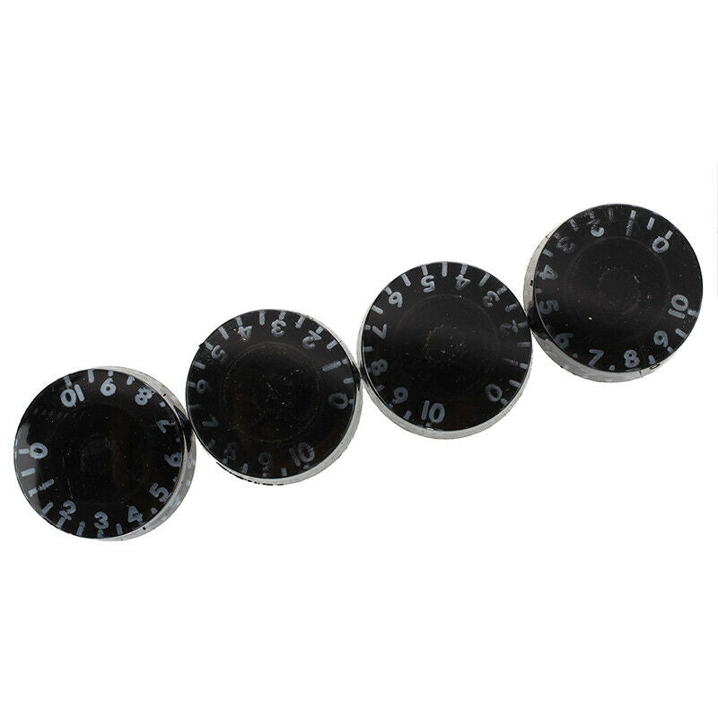 4pcs Speed Control Knobs Black for Gibson Les Paul Replacement Electric Gui