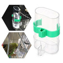 Acrylic Bird Feeder Water Drinker Fountain Food Dispenser Feeder for Cockatiel