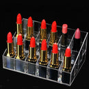 Clear Acrylic Lipstick Holder Organizer: 24 Spaces for Lipsticks,Lip Gloss and