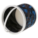 Fishing Bucket Canvas Round Folding Portable 14cm Storage Camping Hiking Outdoor