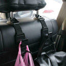 1Pcs Storage Plastic Car Back Seat Bag Handbag Hooks Headrest Hanger T6C7