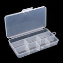 Clear 8 Grids Fishing Lure Bait Box Fishing Beads Snaps Jigs Container Case