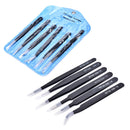 6Pcs ESD Safe Precision Tweezers Stainless Steel Anti Static Maintenance Tool TO