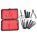 15Pcs Stainless Steel Personal Manicure Set Pedicure Travel Grooming Kit NailOZ