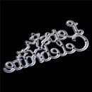 1pc lets celebrate letters scrapbooking photo album Metal Stencil cutting diecvv