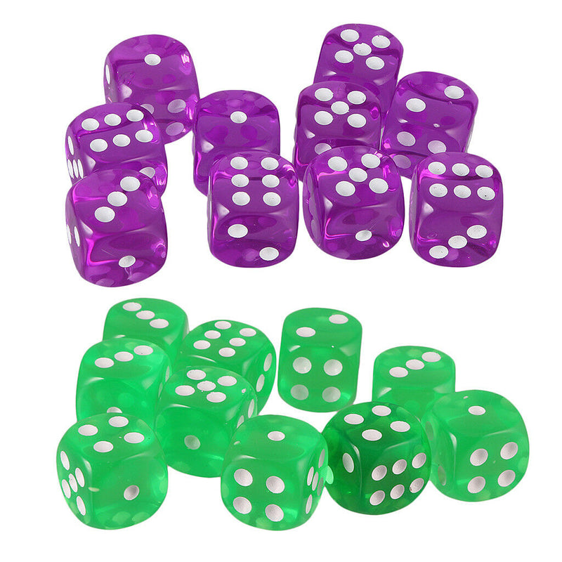 20pcs Digital Dices D6 6 Sided Dice Set for Dungeons and Dragons D & D Games