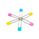 10Pcs Kilt Pin Shawl Pins Three Loops Safety Broochs For Baby Saliva Towel Pin