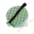 Plaid grids needle sewing pin cushion wrist strap tool button storage holderBX