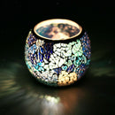 Mosaic Glass Candle Holder Bowl Tealight Votive Holder Wedding Home Decor