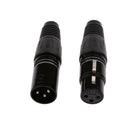 3-pin XLR Connector For MIC Microphone Cable Serviceable Plug End
