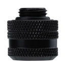 G1/4 Brass Connector Adapter For 14mm OD PC DIY Water Cooling System Tubes Black