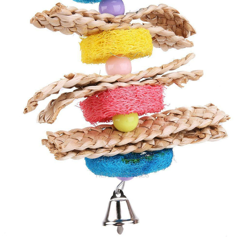 Parrot Toys Pet Bird Bites Climb Chew Toys Parakeet Budgie Hanging Swing hv2n