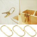 Durable brass screw lock clip key chain ring, simple style car keychain Nice Gif