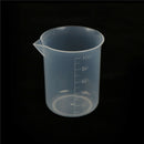 2pcs 100mL Clear Plastic Graduated Measuring Cup Jug Beaker Lab Tool JC~ï¼ˆ