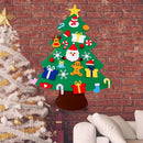 New DIY Felt Christmas Tree New Year Gifts Kids Toys Artificial Tree Wall H C8Q4