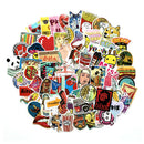 No Repeat Mixing Stickers Doodle Travel DIY Stickers On Car Motorcycle Luggage