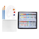 Acrylic Paint Set 24 Vivid Colors (12ml) Craft Paint Supplies for Canvas Wood
