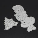Girl Cat DIY Metal Cutting Dies Stencils Scrapbooking Embossing Craft