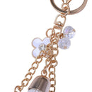 Synthetic Leather Tassel Keychain Car Key Chain Ornaments Bag Charm White
