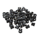 50 5mm Black Plastic LED Holder Case Clip Display Panel W2M2