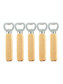5X Portable Quick Wooden Handle Bottle Opener Drink Beer Cap Lid Opener Bar Tool