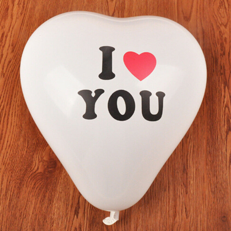 10x Romantic Love Heart Shape Latex Party Ballons Baby Shower Decorations Toys Z