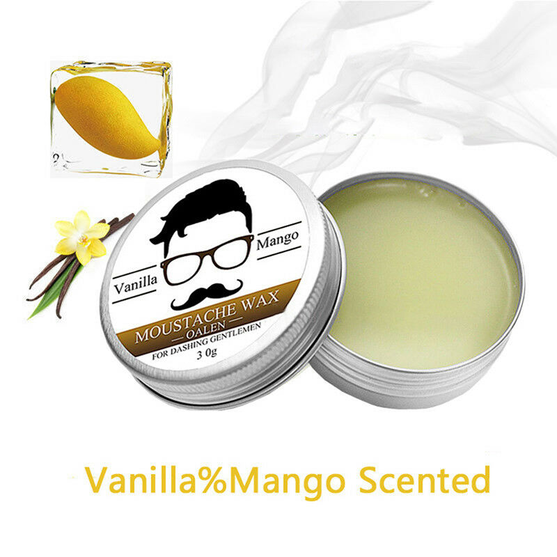 30g 100% Natural Green Styling Beard Wax Moustache Balm Beeswax-ss