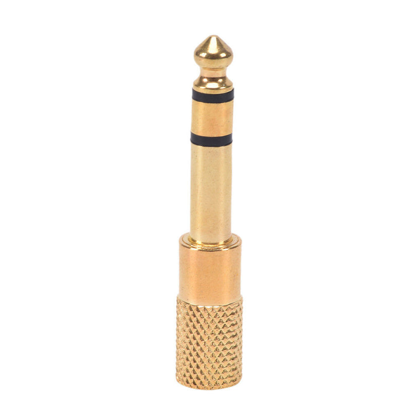 2Pcs 6.5mm To 3.5mm Female to Male Headphone Stereo Audio Jack Adapter Plug3C