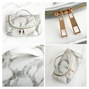 Women Organizer Insert Bag Marble Cosmetic Bag Waterproof Travel Makeup Bru