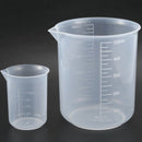 50 100 / 150 250 500ml Transparent plastic beakers graduate E3V2