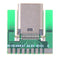 DIY 24pin usb 3.1 type c female plug socket connector smt type with pc board  Z