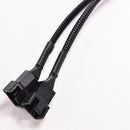 1pc 4 Pin PWM To Dual PWM Power Y-Splitter Adapter Cable for CPU PC Case Fa K1C8