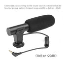 New DSLR Camera Stereo Microphone Digital Video Mic 3.5mm for Nikon Canon Vlog
