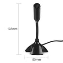 USB Desk Microphone for Computer Gooseneck Mic w/ Stand for Live Streaming A